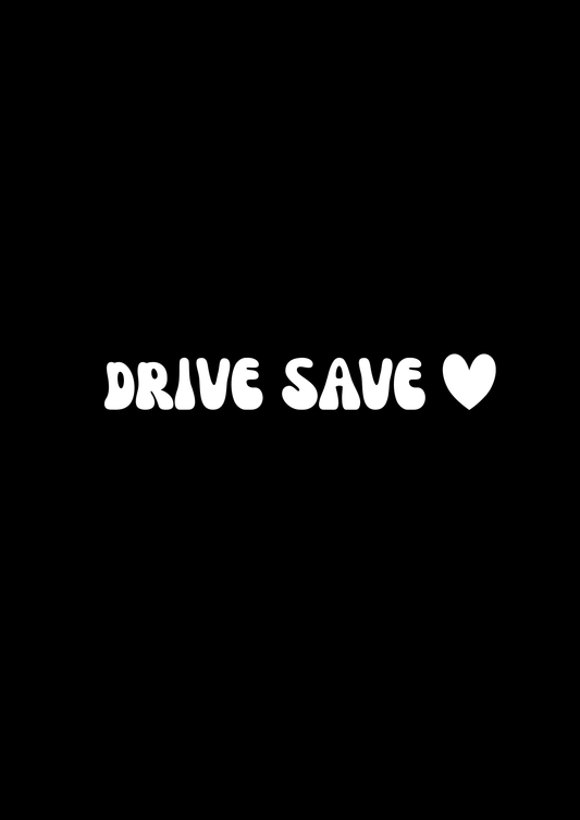 Innenspiegel Autosticker Drive Save