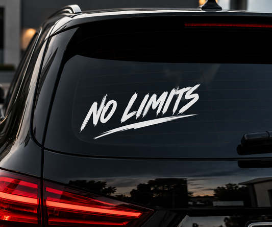 Sticker-Motiv - No limits!