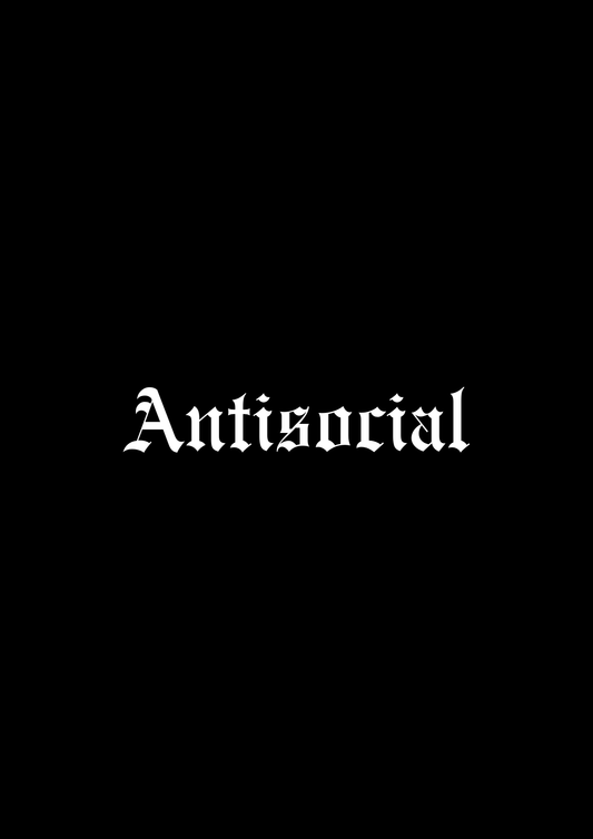 Innenspiegel Autosticker Antisocial