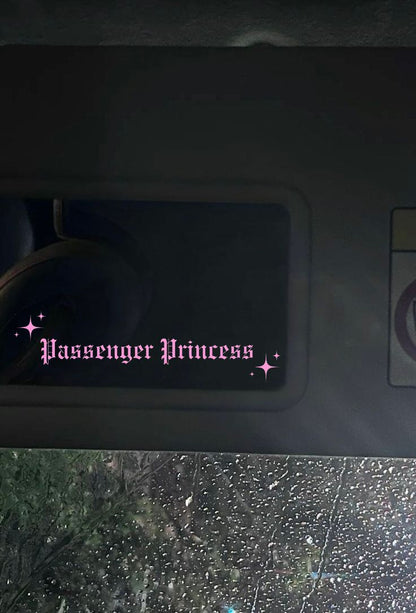 Innenspiegel Autosticker Passenger Princess