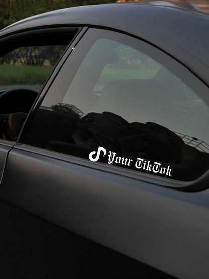 Personalisierte Schriftzüge - TikTok/Icon (Feld Personalisierung Angeben)