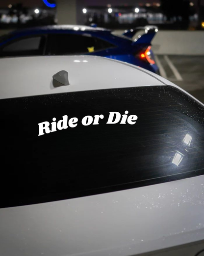 Schriftstil-Muster Ride or Die