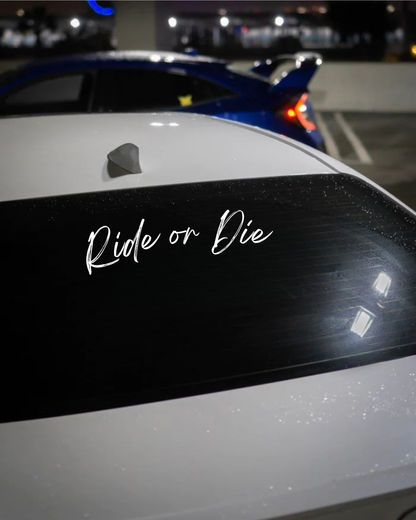 Schriftstil-Muster Ride or Die