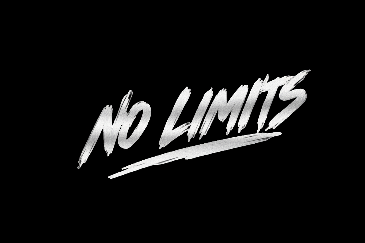 Sticker-Motiv - No limits!