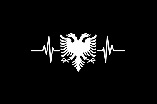 Sticker-Motiv - Albanien/Puls.